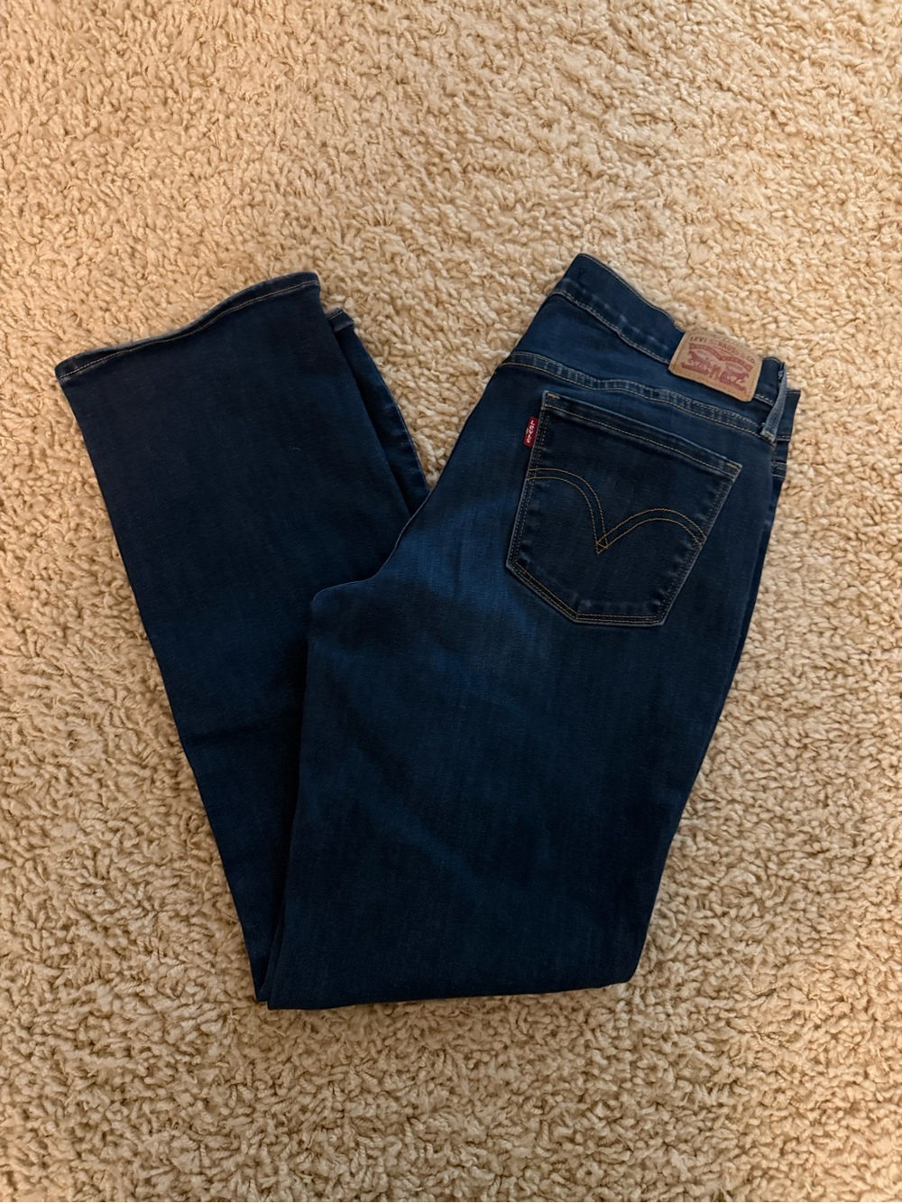 Levi's Women’s Dark Blue 505 Straight Leg Jeans